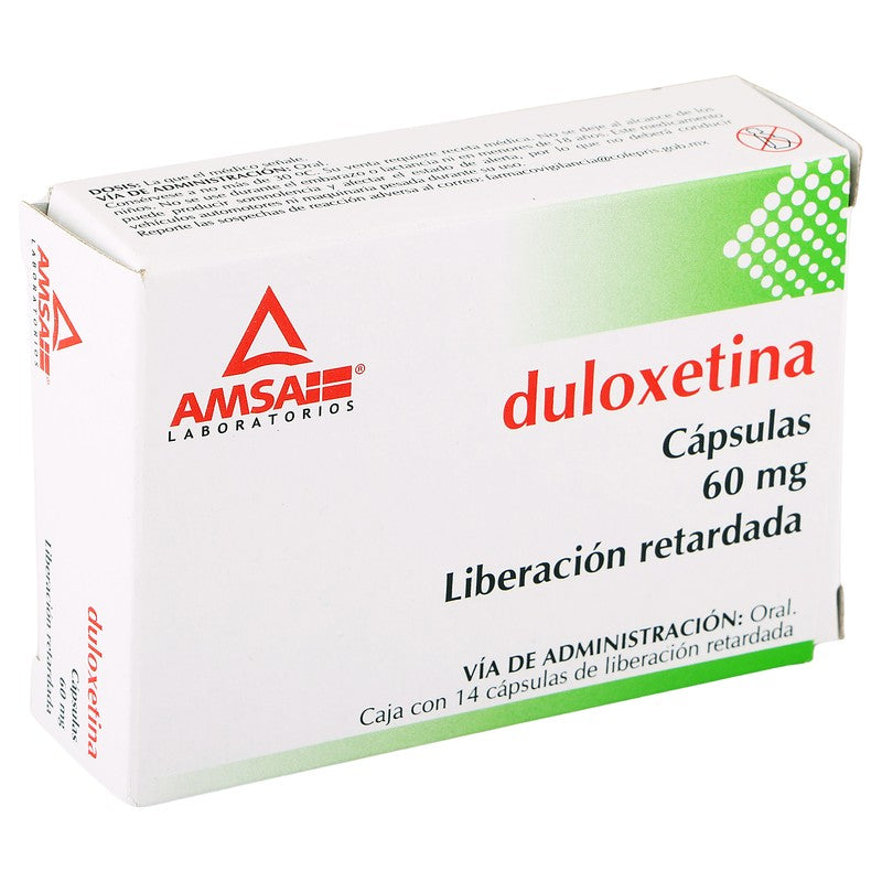 Duloxetina 60 Mg 14 Capsulas Liberacion Prolongada Amsa 7501349021624 2