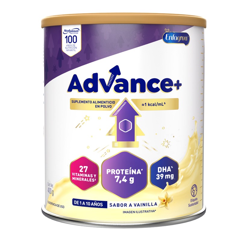 Enfagrow Advance Suplemento Alimenticio Vainilla 400 G 7506205817182