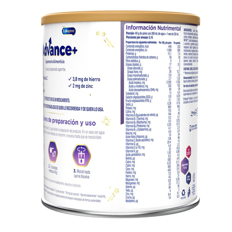 Enfagrow Advance Suplemento Alimenticio Vainilla 400 G 7506205817182 4