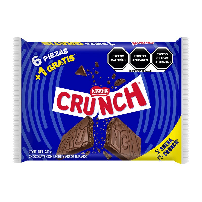 Exhibidor Chocolate Crunch 40 G Con 6 Piezas 7501058632272 2