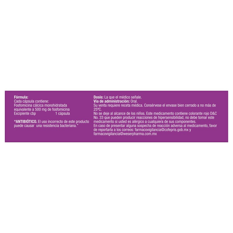 Fossin 500 Mg Con 20 Capsulas 7501300450326 5