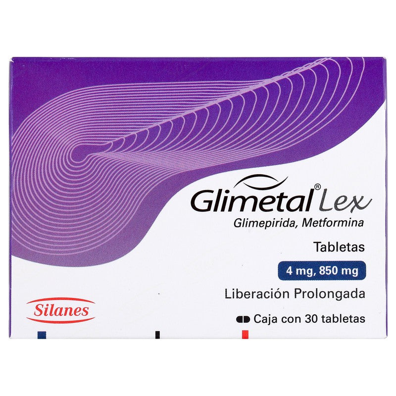 Glimetal-Lex 8504 Mg Con 30 Tabletas 7501101611162