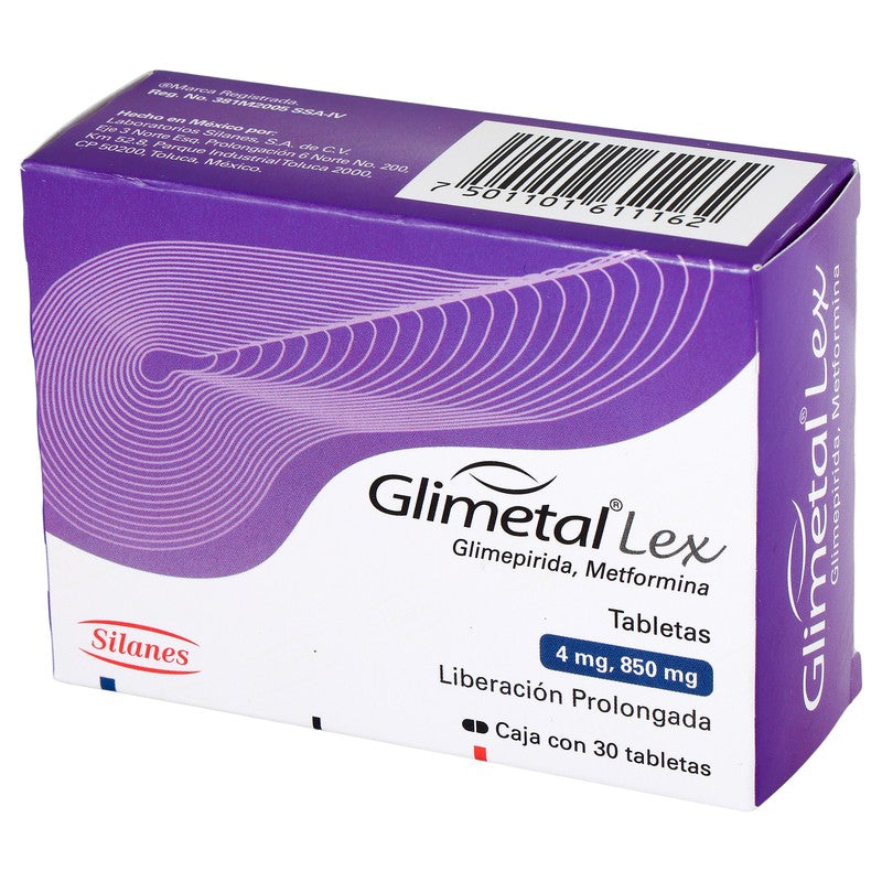 Glimetal-Lex 8504 Mg Con 30 Tabletas 7501101611162 4