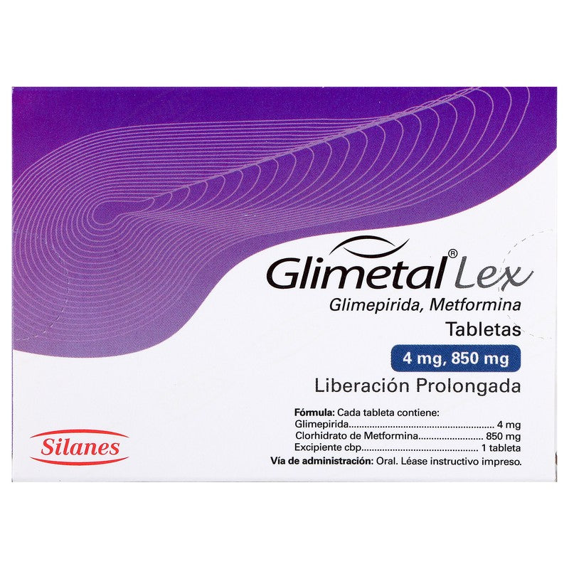 Glimetal-Lex 8504 Mg Con 30 Tabletas 7501101611162 7