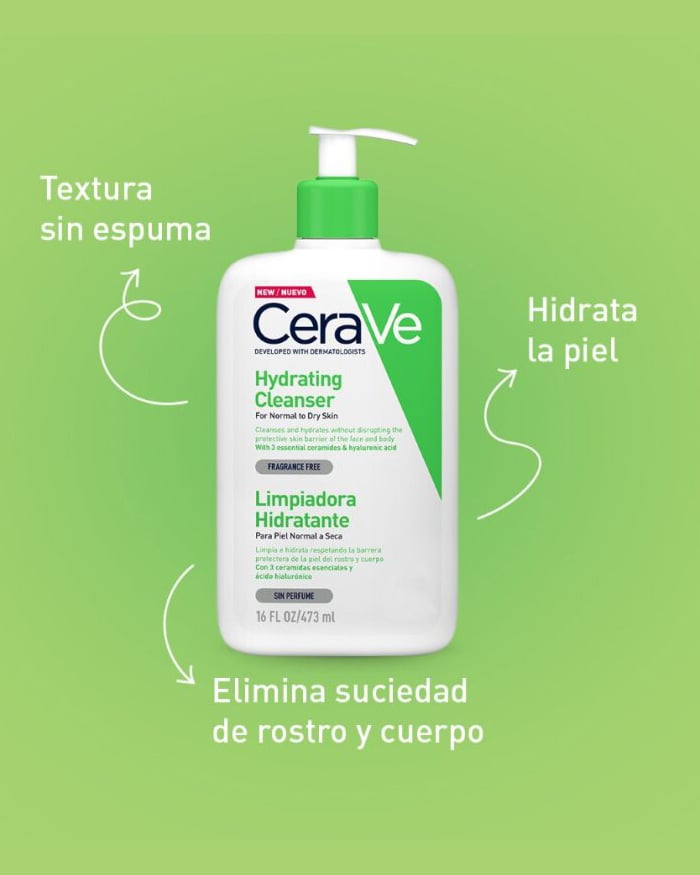 Crema Cerave Limpiadora Corporal Hidratante 473 Ml