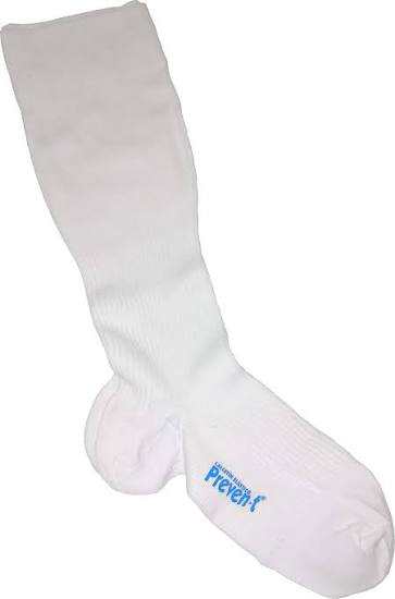 Calcetin Preven-T Compresion Moderado Chico Blanco