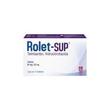 Rolet Sup 80 Mg / 25 Mg - Caja Con 14 Tabletas (Telmisartán E Hidrocloratiazida)