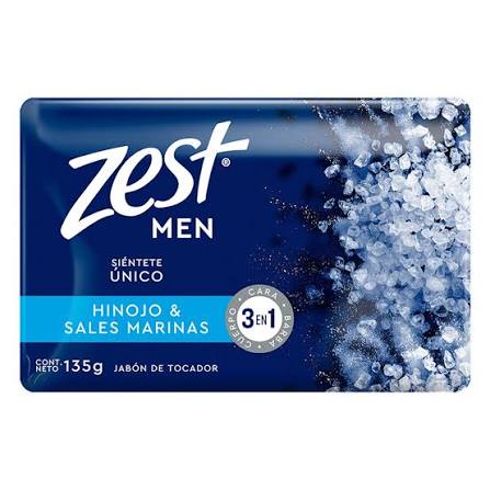 Jabon Zest Men Hinojo Sal Mar 135 G