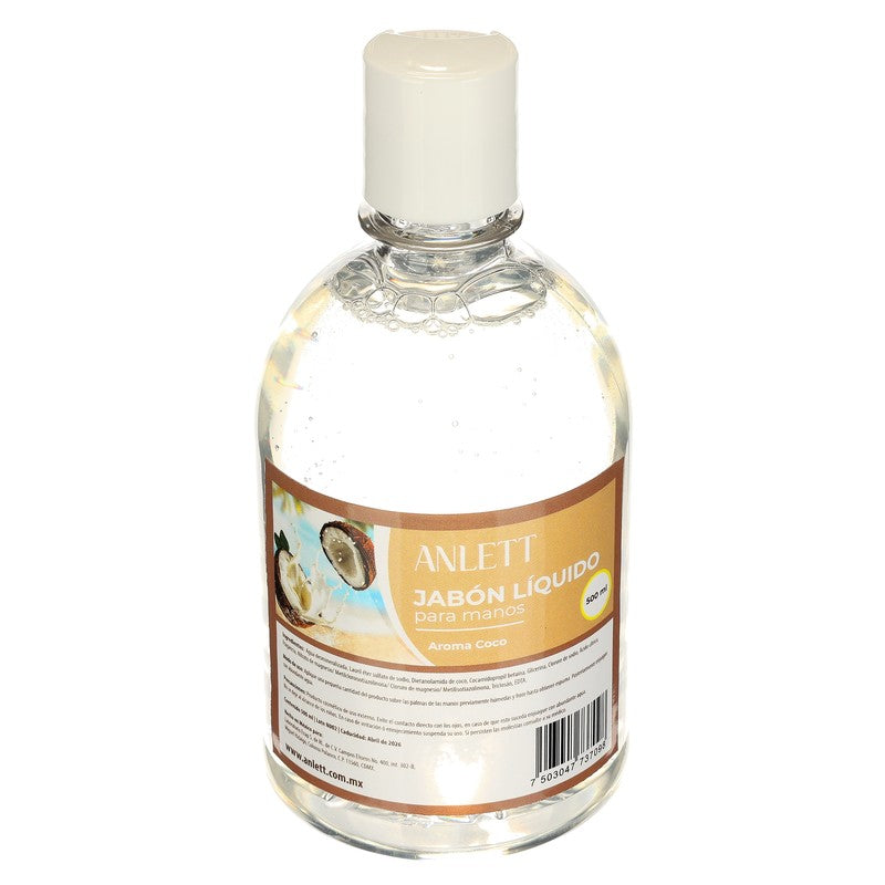 Jabon Anlett Para Manos Coco 500 Ml 7503047737098 3