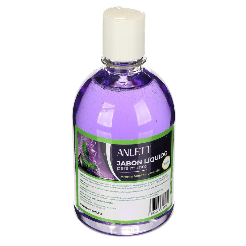 Jabon Anlett Para Manos Menta Lavanda 500 Ml 7503047737081 3