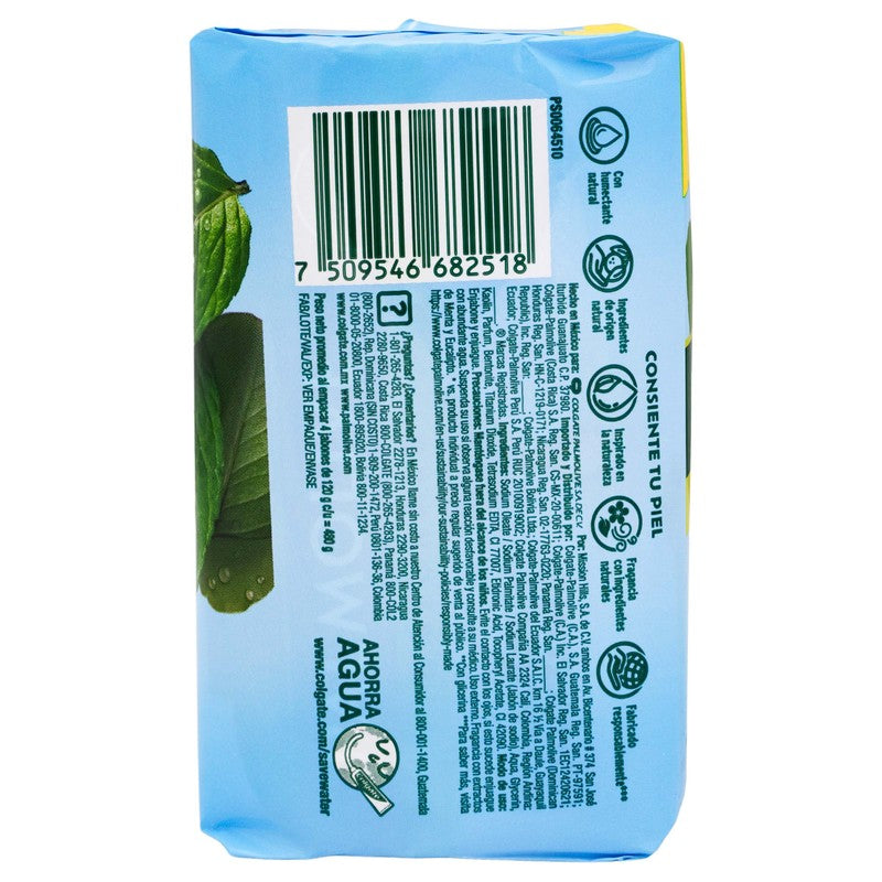 Jabon Palmolive Natural Menta-Eucalipto 120 G Con 4 7509546682518 8