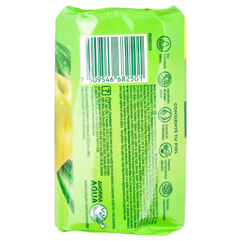 Jabon Palmolive Natural Oliva Y Aloe Vera 120 G Con 4 7509546682501 9