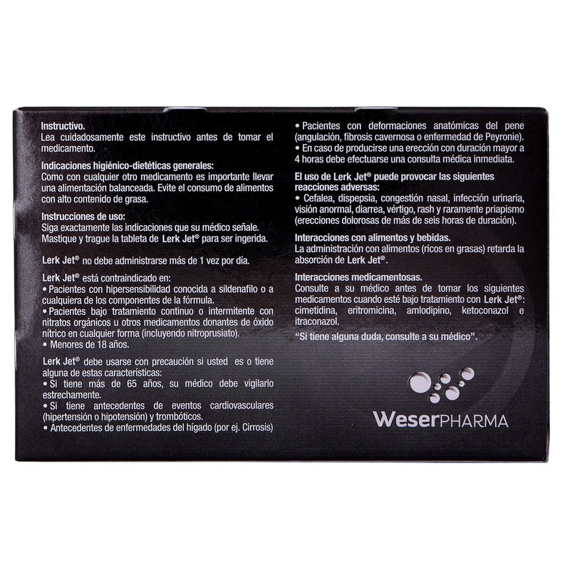 Lerk Jet 50 Mg Con 10 Comprimidos Masticables 7501300450074 6