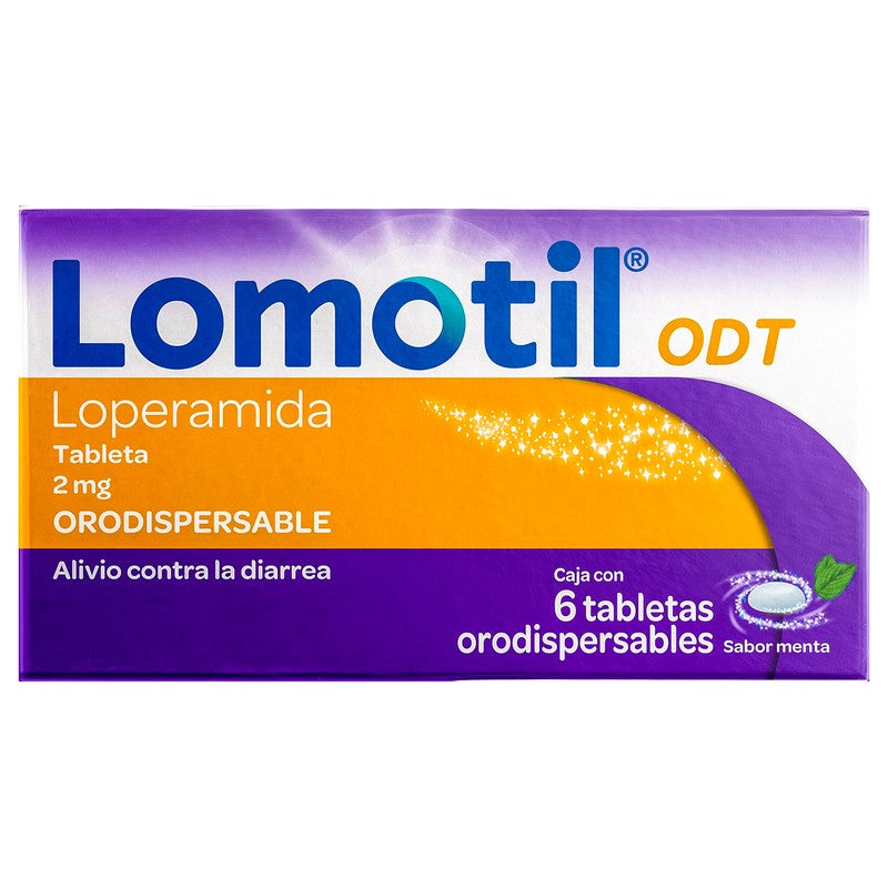 Lomotil Odt 2 Mg Con 6 Tabletas Orodispersables Sabor Menta 7501007534152