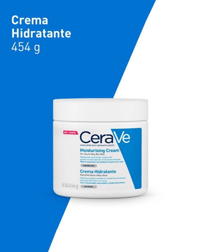 Crema Hidratante para Rostro y Cuerpo Cerave 454 G