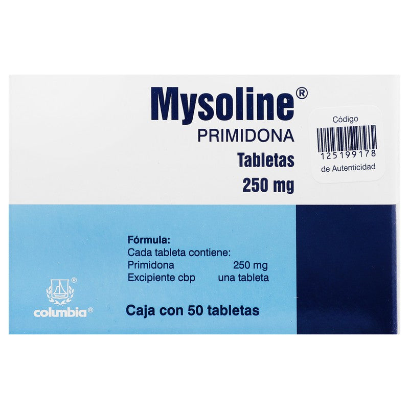 Mysoline 250 Mg Tabletas 50 7501086300129 7