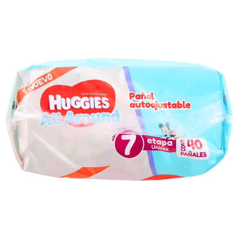 Pañal Huggies All Around Unisex Etapa 7 Con 40 Piezas 7506425625307 6