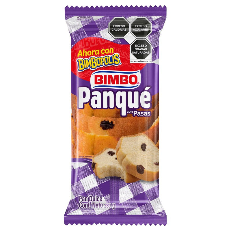 Panque Con Pasas 280 G 7500810015803