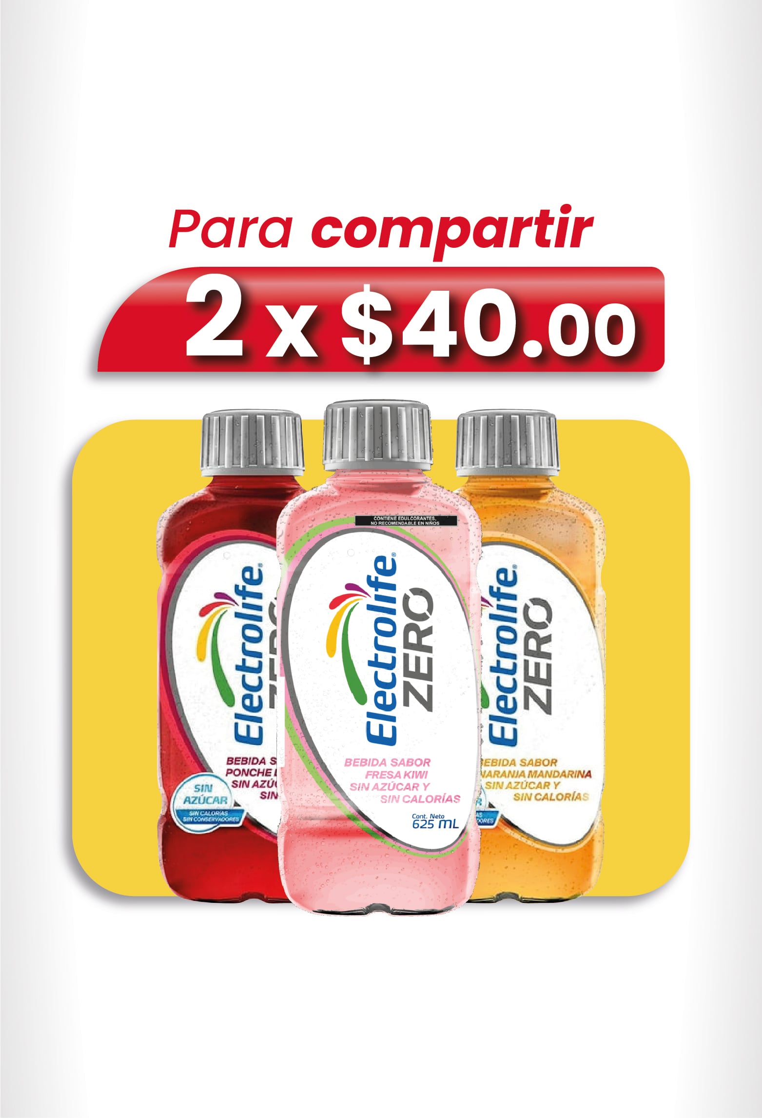 para compartir electrolife zero 2 x $40