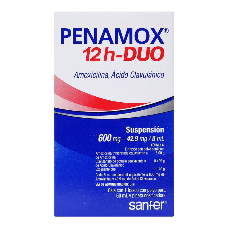 Penamox 12 Horas Duo 600 Mg 50 Ml Suspension 7501070635565
