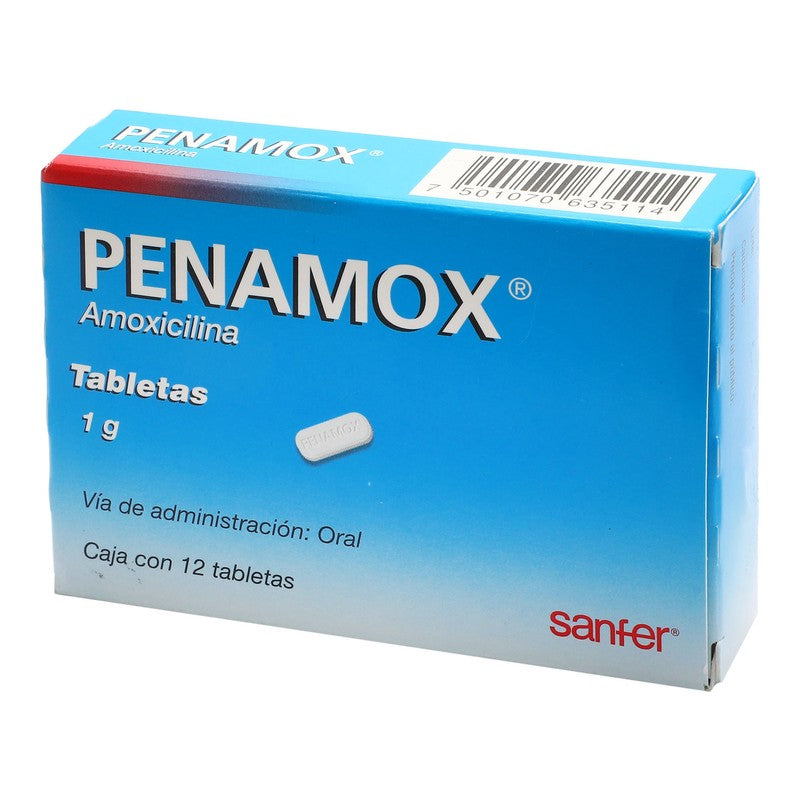 Penamox 1 G Tabletas 12 7501070635114 3