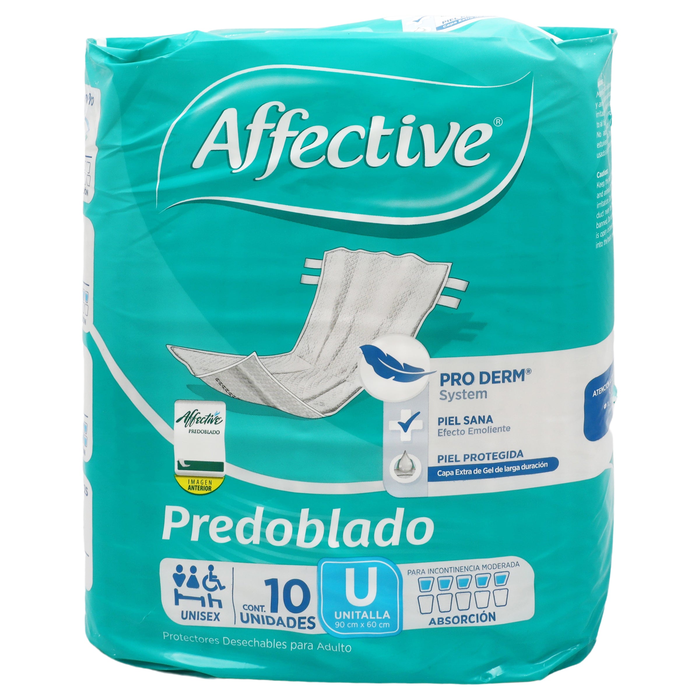 Pañal Affective Predoblado Adulto Unisex Con 10 Piezas-1