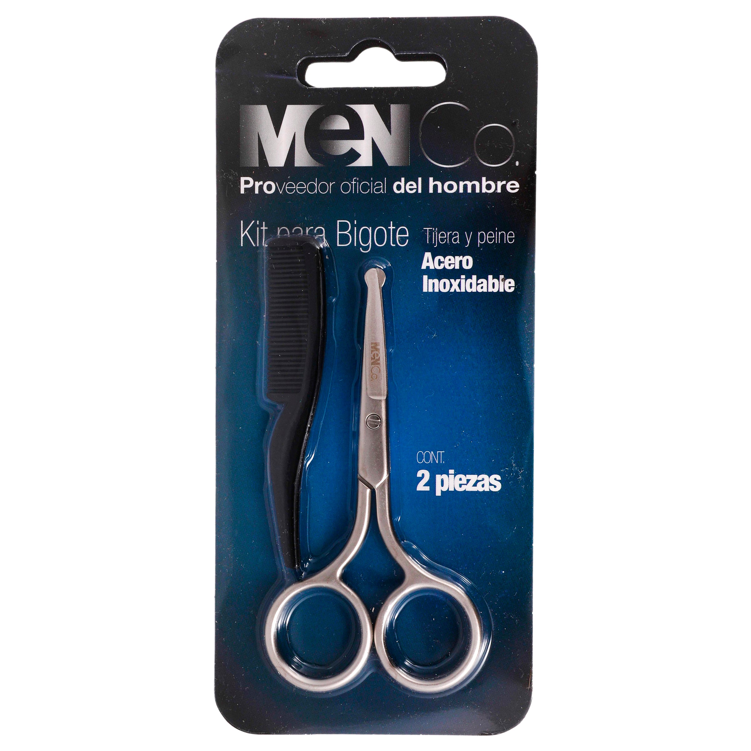 Kit Para Bigote Men Co Ace Inoxidable C/2 Piezas-1