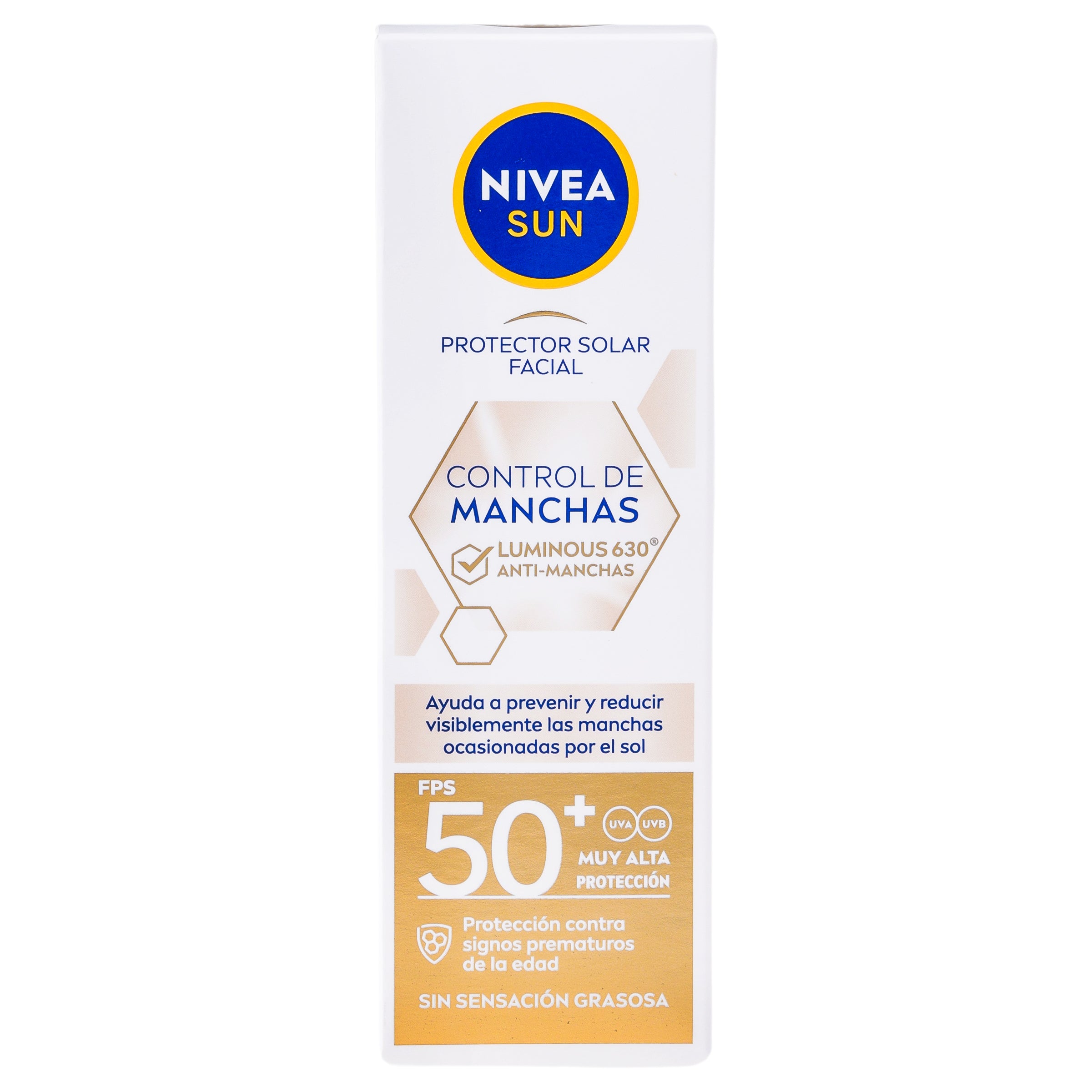 Bloqueador Nivea Sun Control De Manchas Luminous 630 Fps 50 40 Ml-1