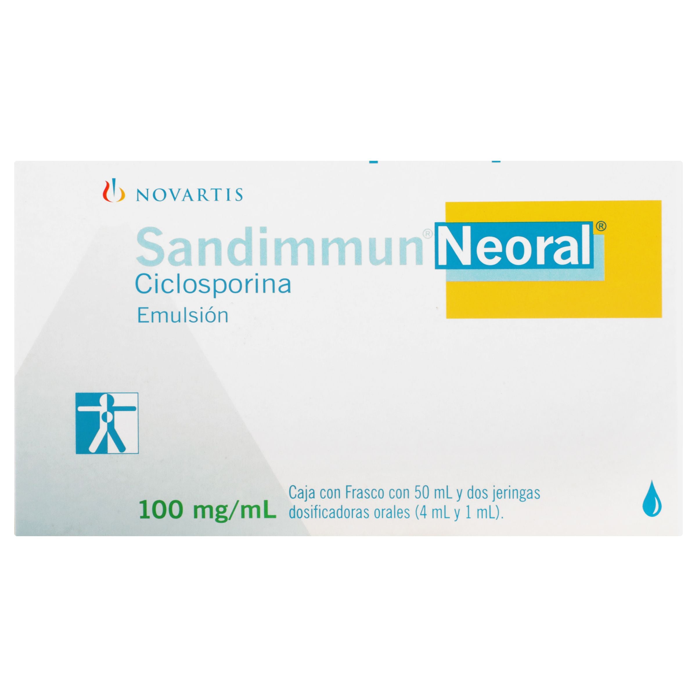 Sandimmun Neoral 100 Mg/50 Ml Con 2 Jeringas Dosificadoras Orales-1