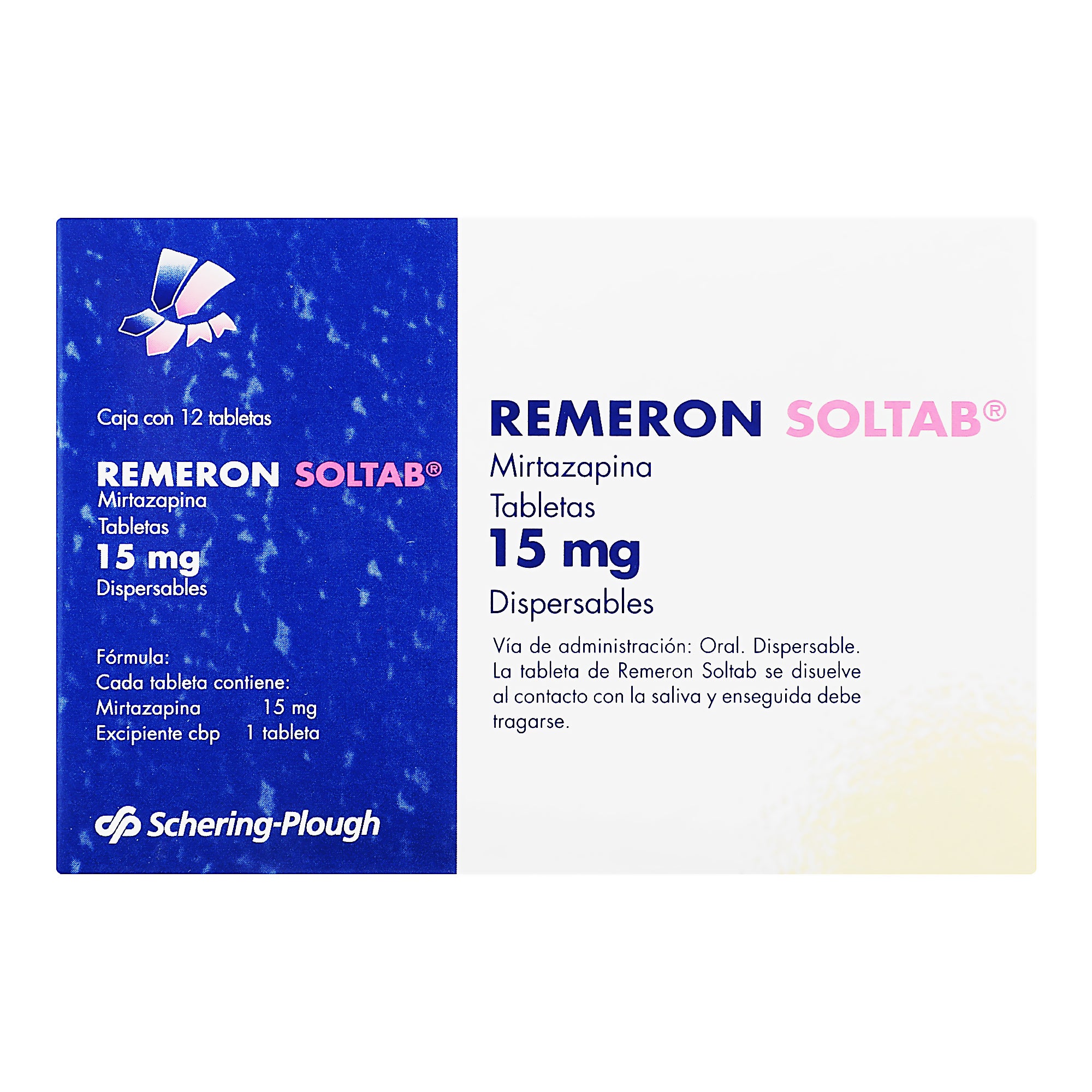 Remeron Sol Tabletas 15 Mg Con 12 Tabletas Dispersables-1