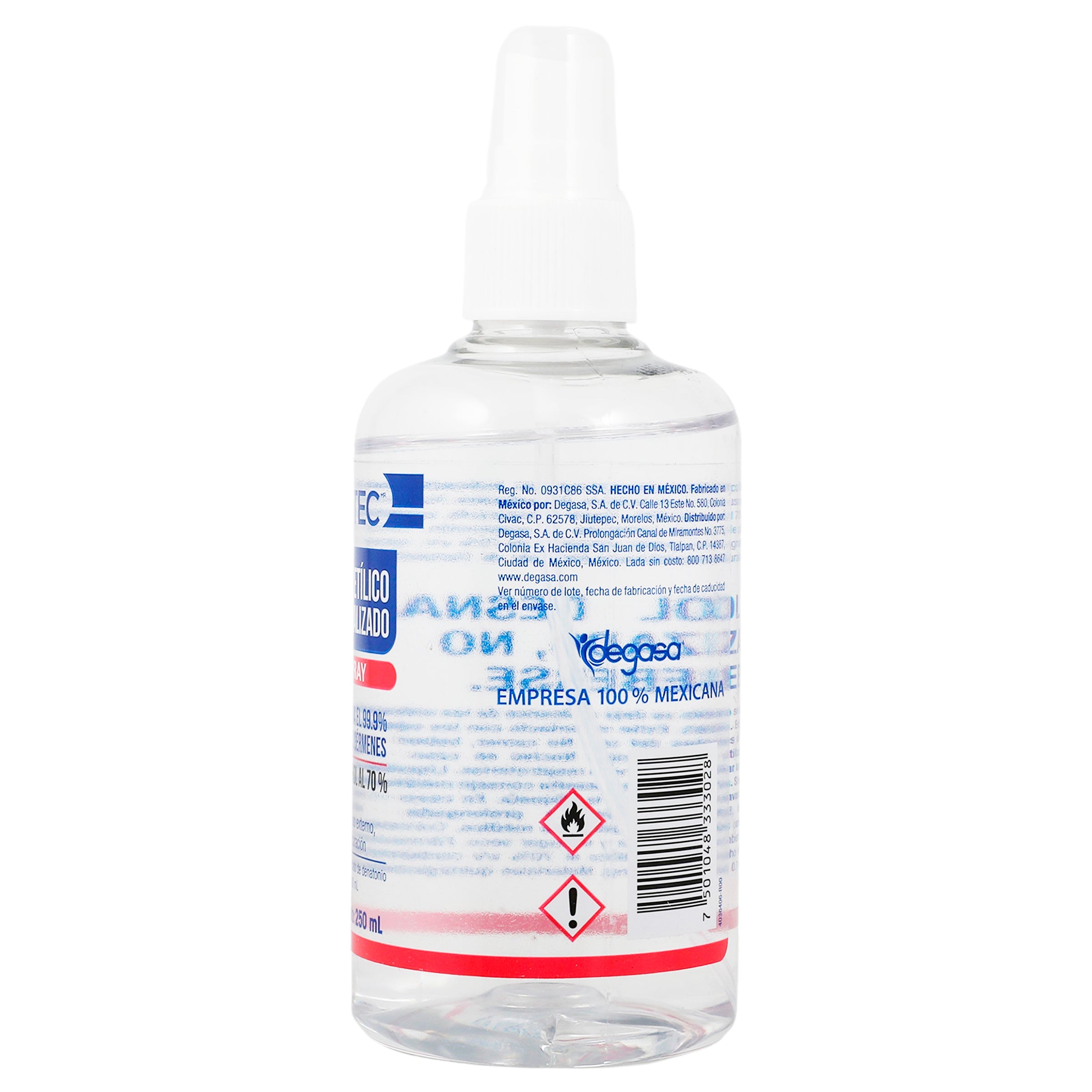 Alcohol Desnaturalizado Spray 250 Mililitros-4