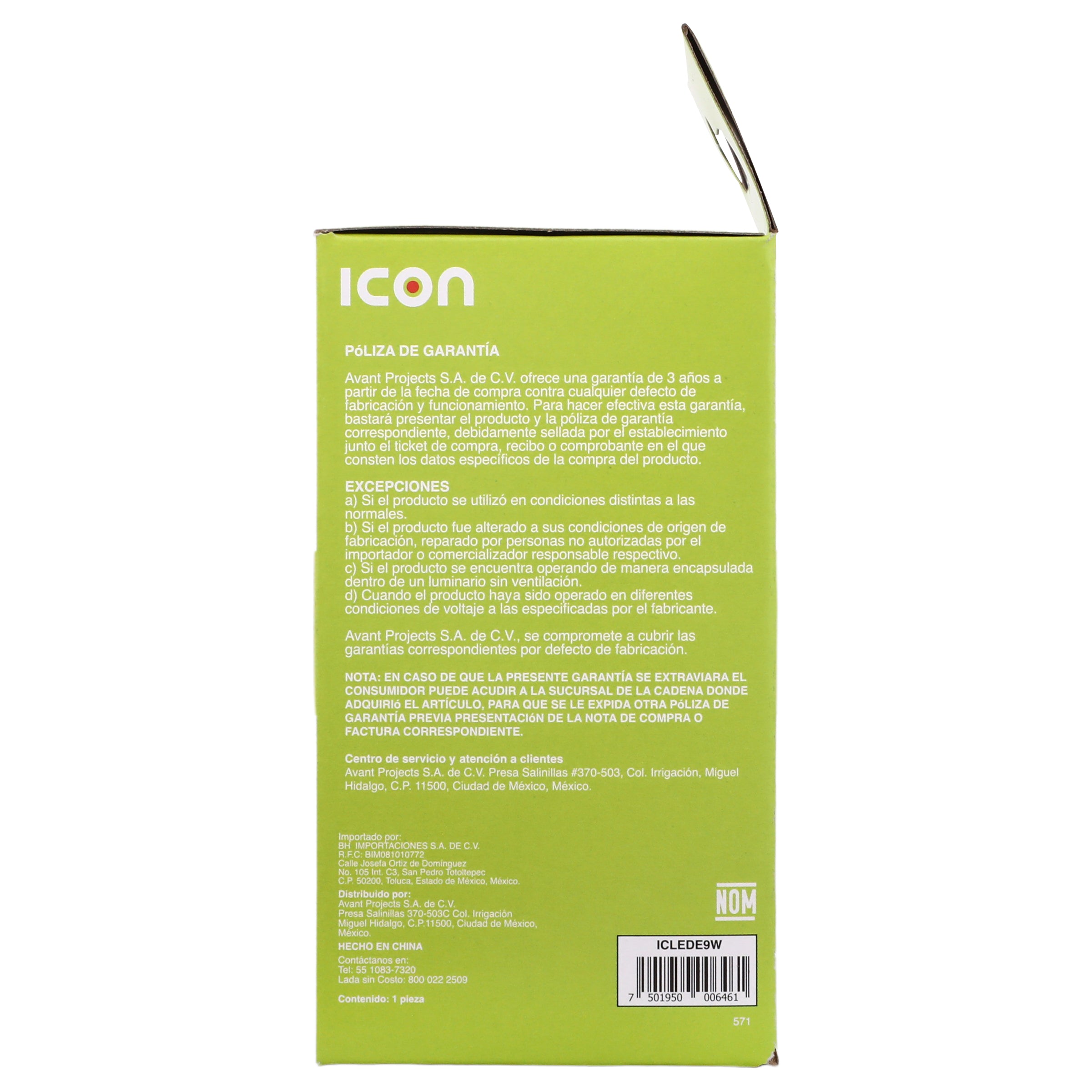 Foco Ecoicon 9W/60W Led Luz Blanca-4