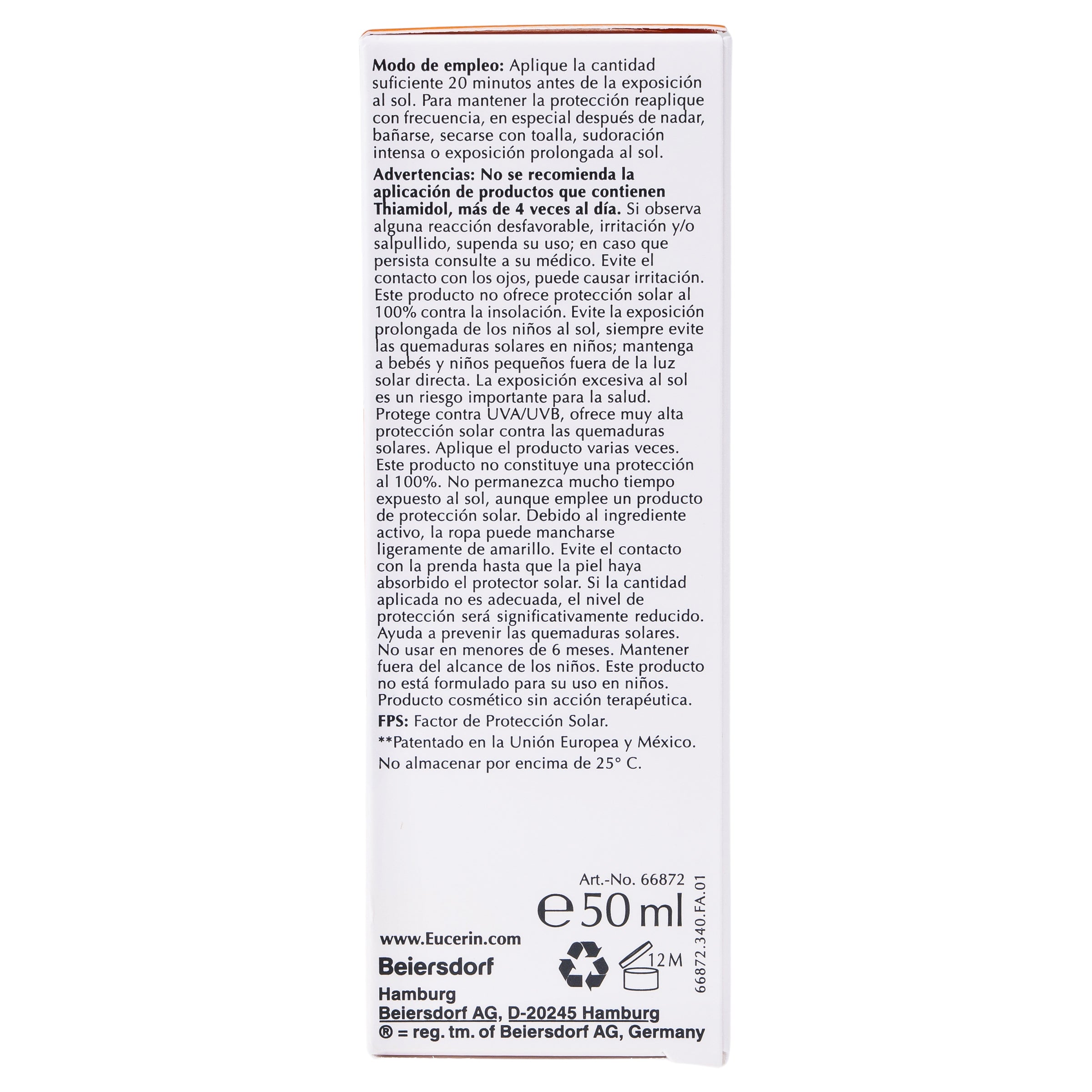 Bloqueador Eucerin Tono Claro Fps 50+ 50 Ml-5