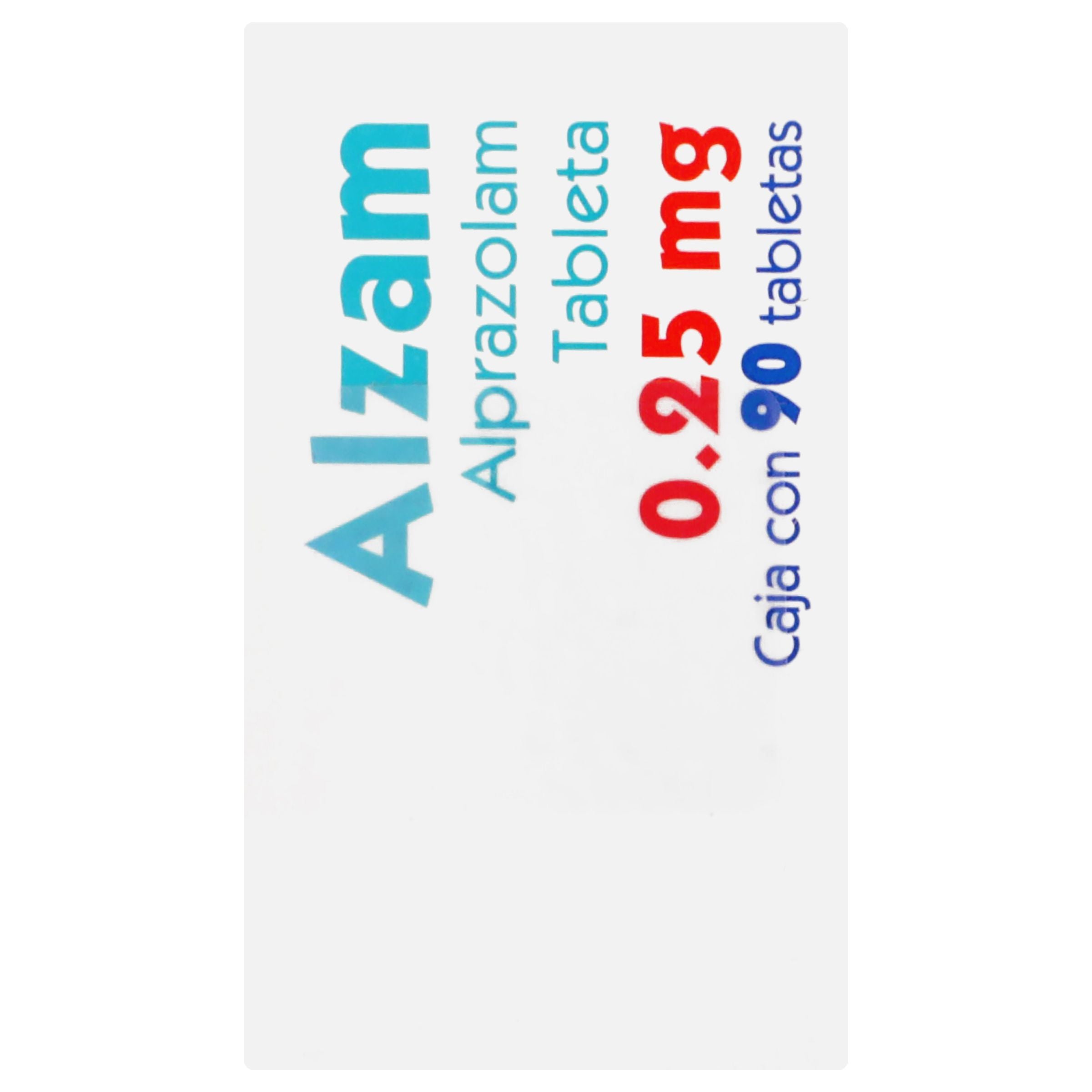 Alzam 0.25 Mg Con 90 Tabletas Oral-4