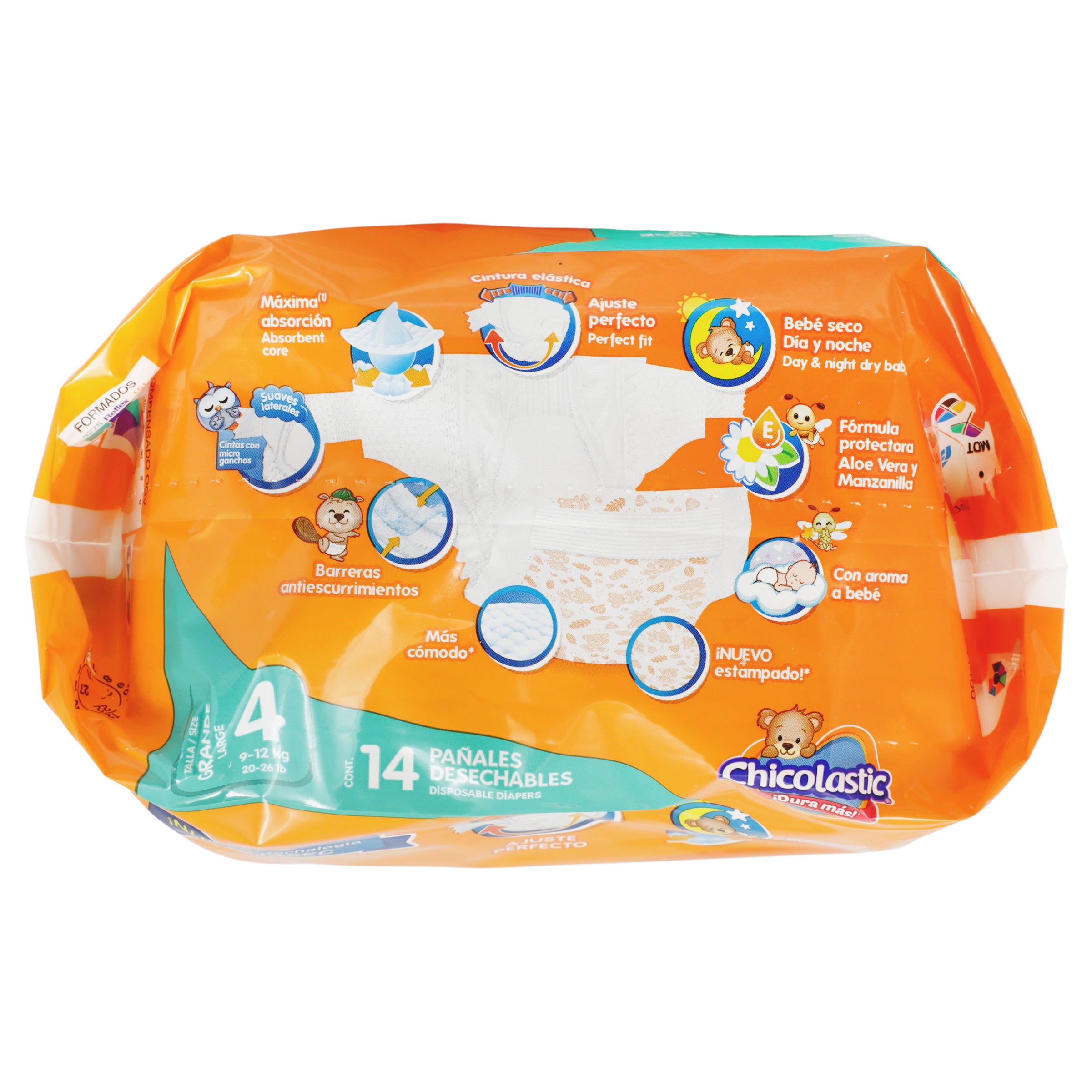 Pañal Chicolastic Con 14 Piezas Etapa 4 Grande-2