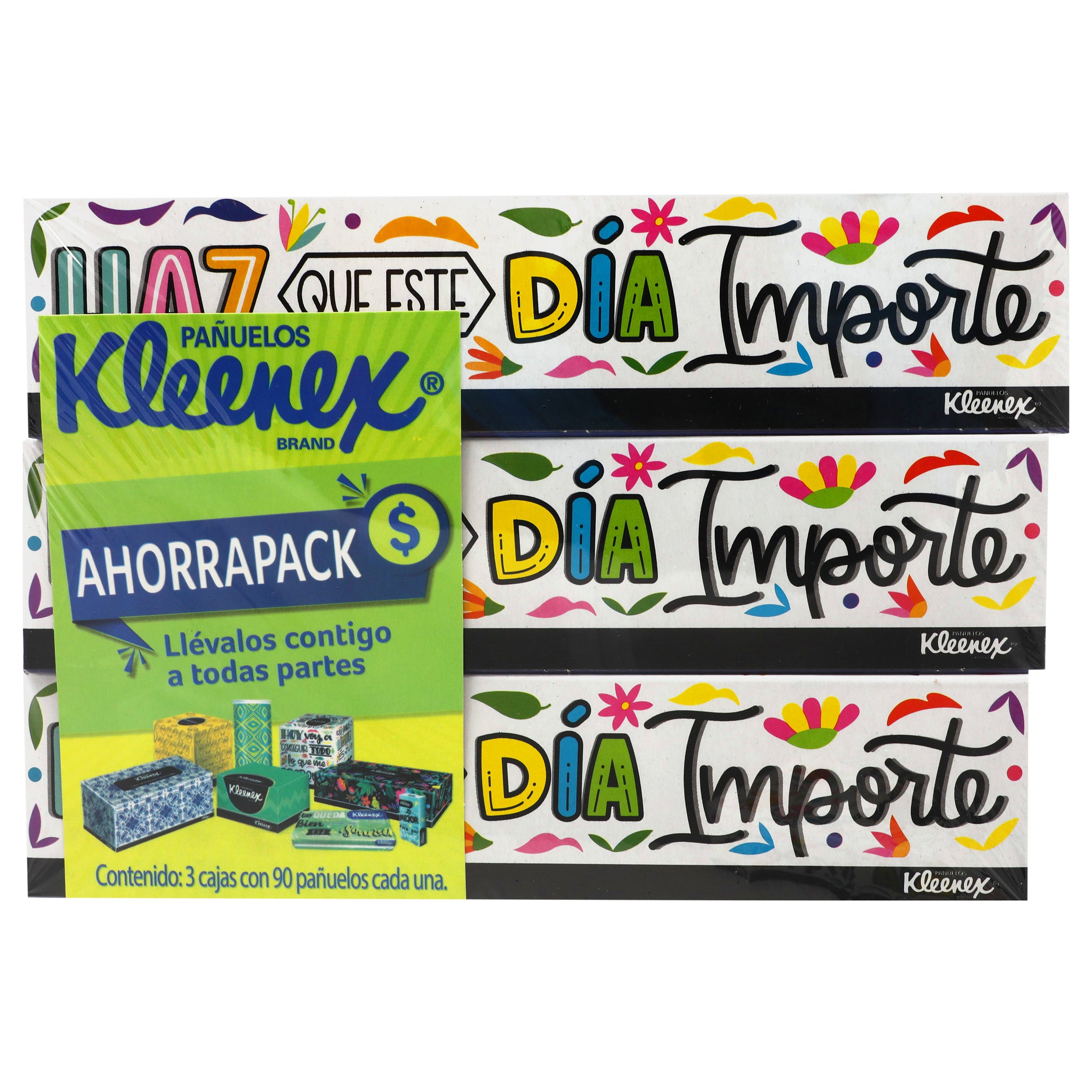Pañuelo Kleenex Ahorrapack Con 3 Cajas Con 90 Piezas-5