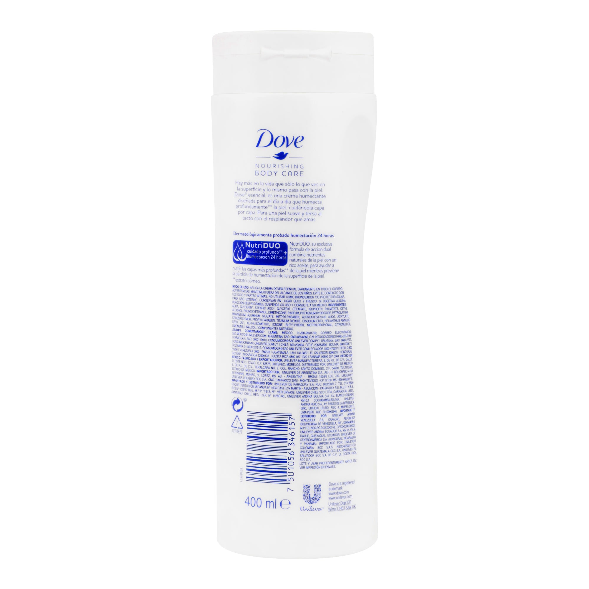 Crema Liquida Dove Nutricion Esencial 400 Mililitros-4