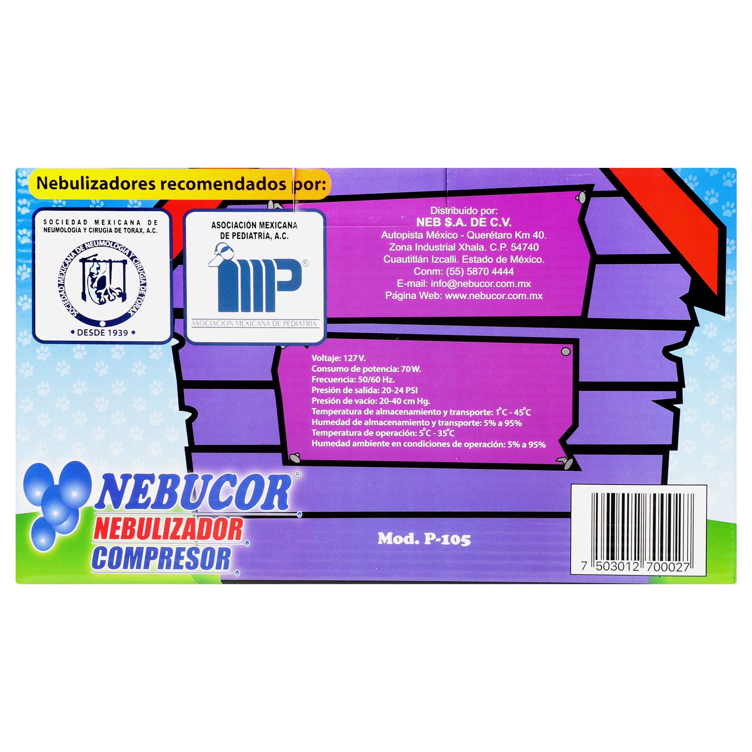 Nebulizador Nebucor Compresor Infantil-6