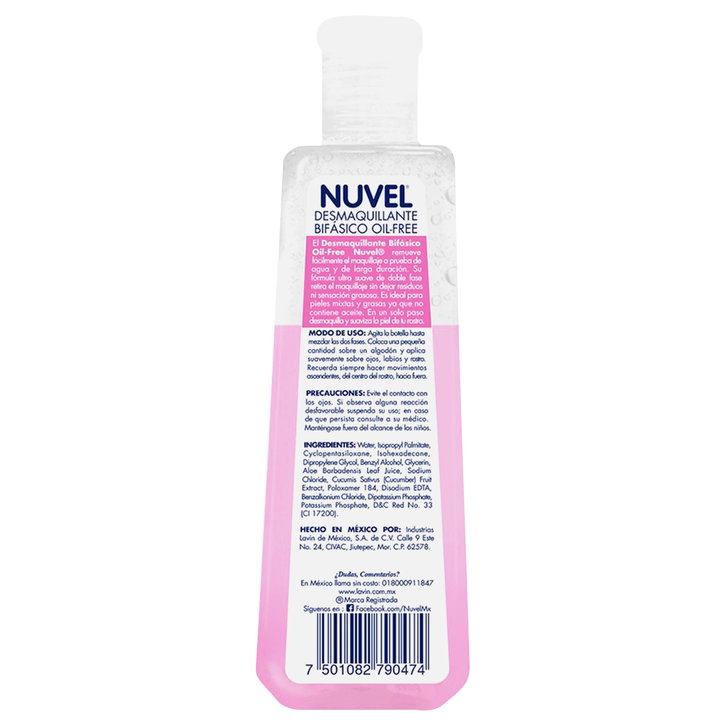 Desmaquillante Nuvel Oil-Free P/Mix 235 Ml-4