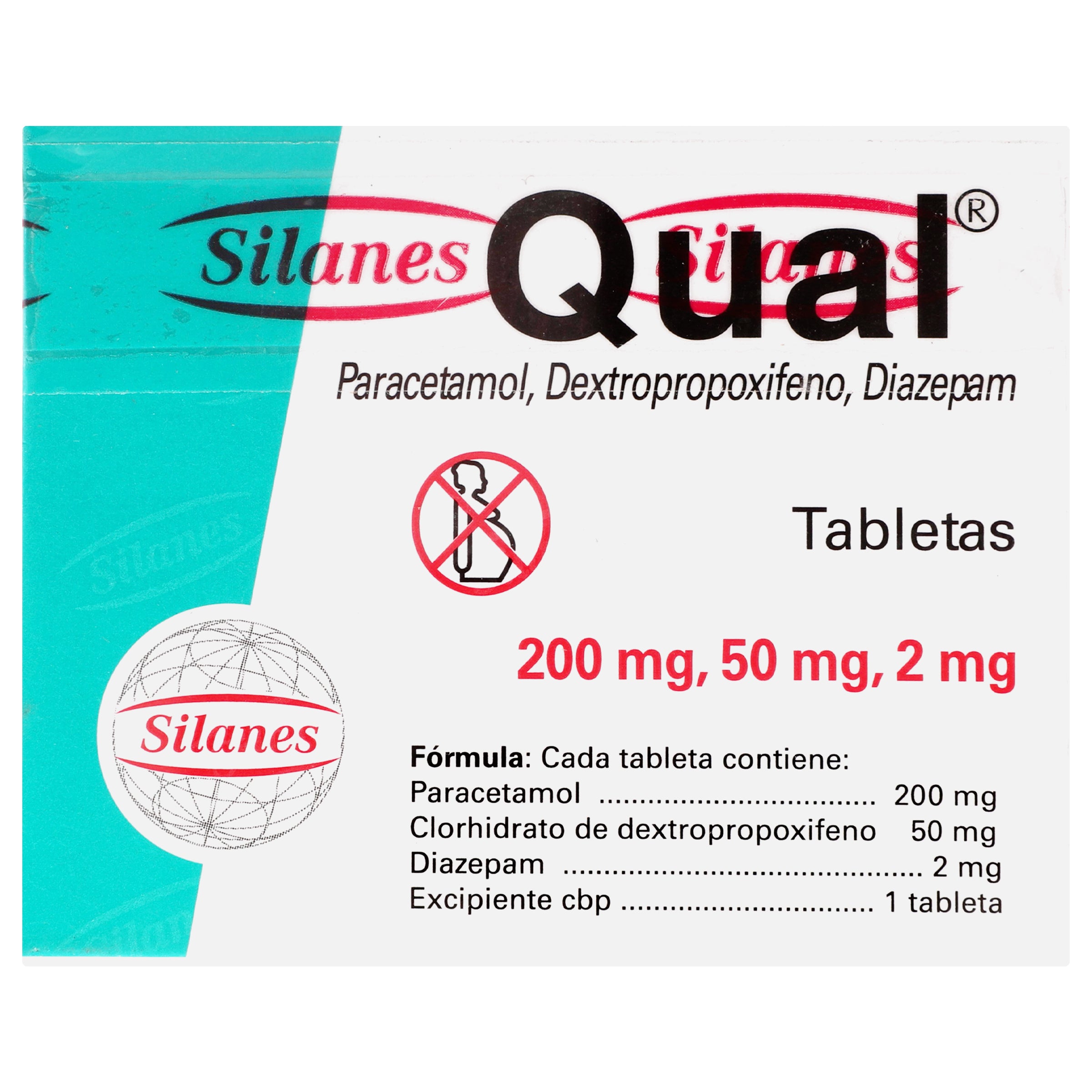 Qual 200/50/2Mg Con 20 Tabletas