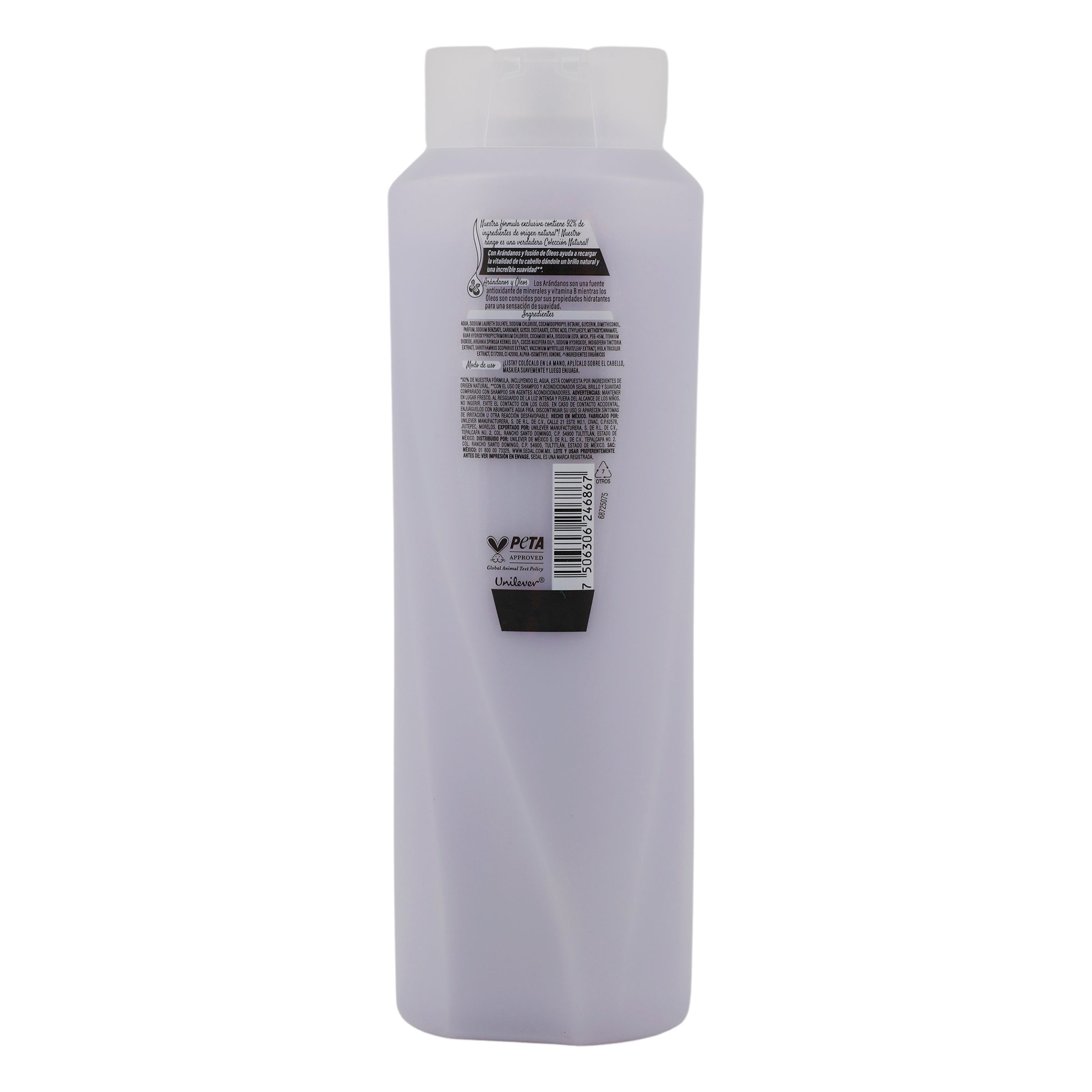 Shampoo Sedal Brillo Suavidad Arandano Y Oleo 620 Ml