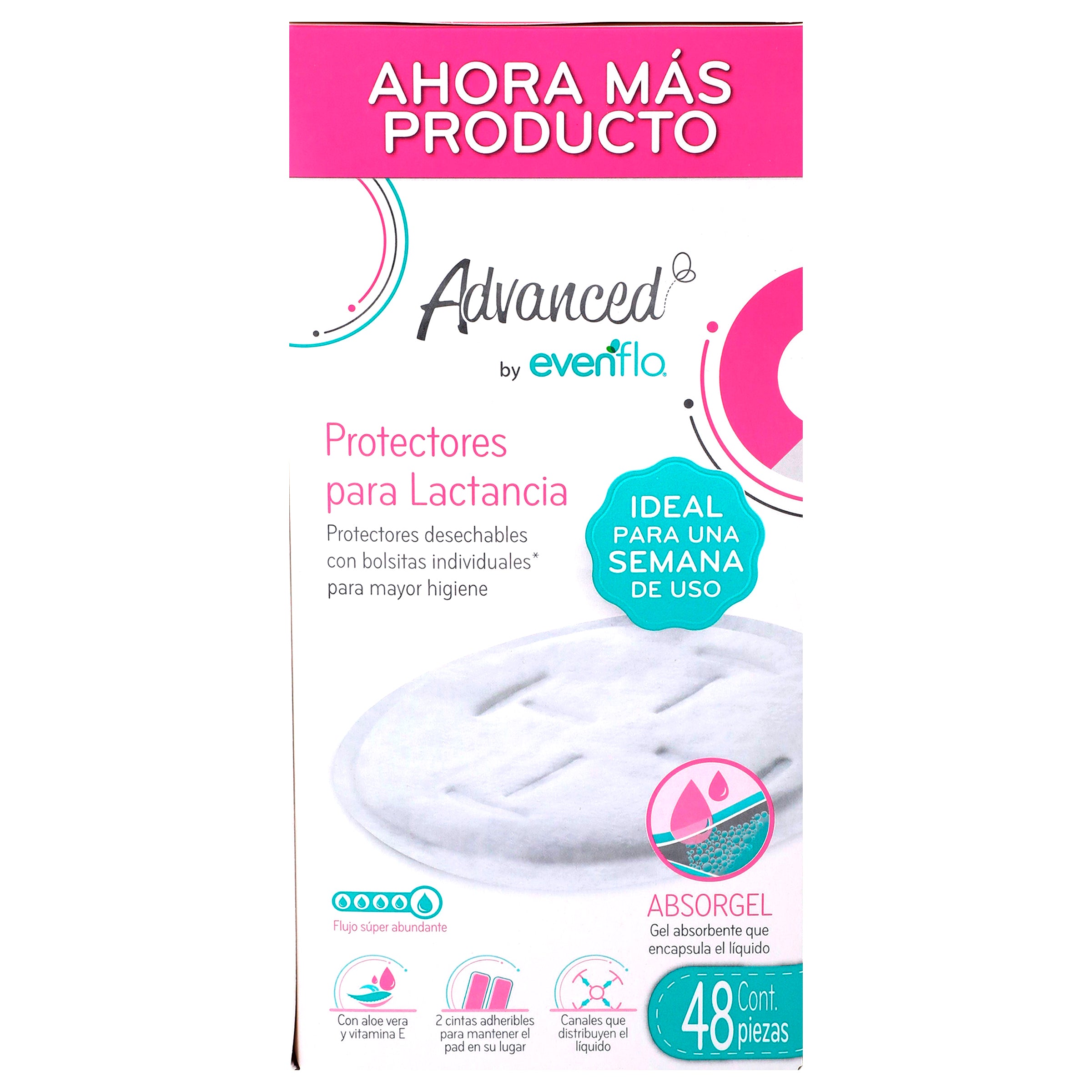 Protector Lactancia Evenflo Absorgel Con 48 Piezas-7