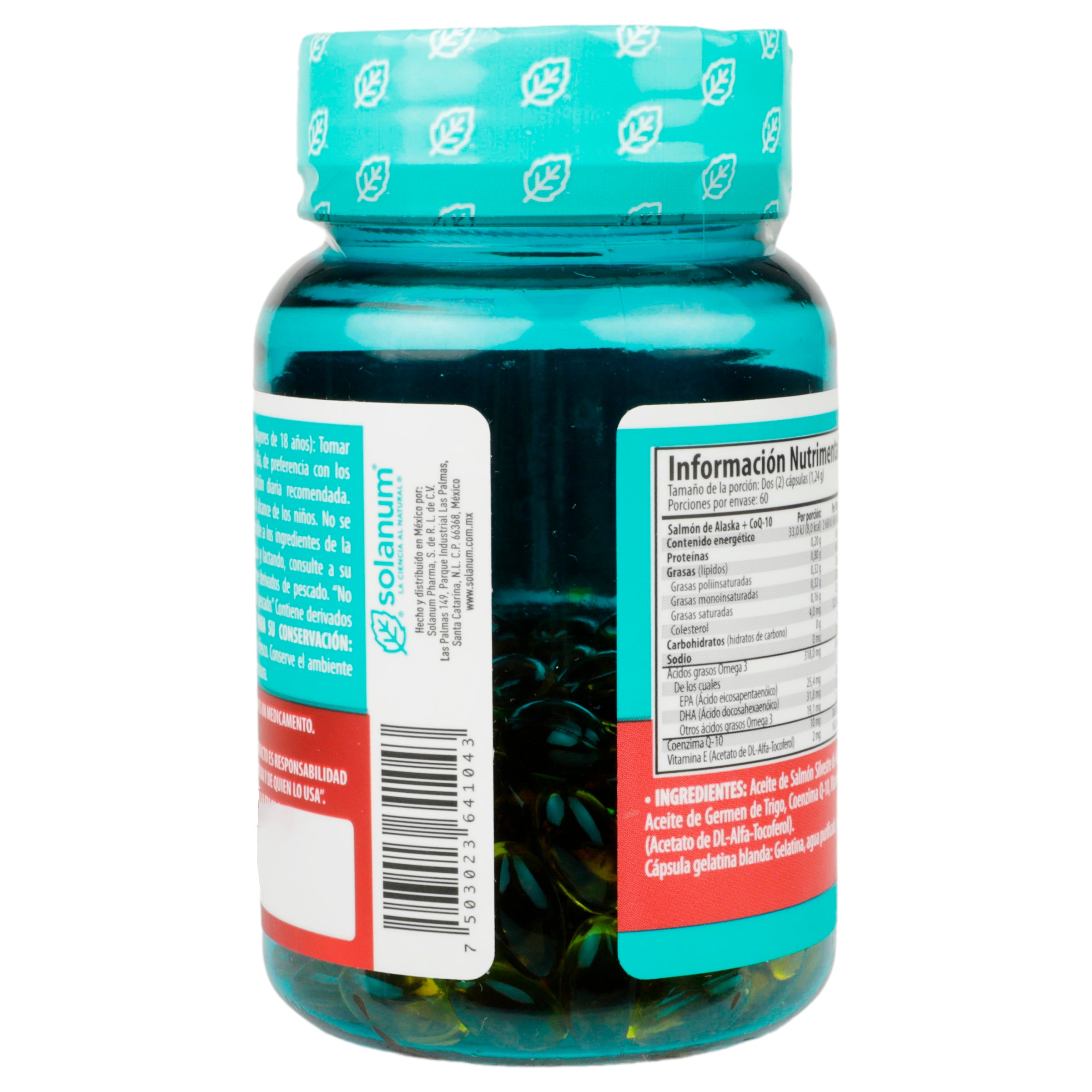 Omega 3 Salmon +Vitamina-E +Coq Con 120 Capsulas-7