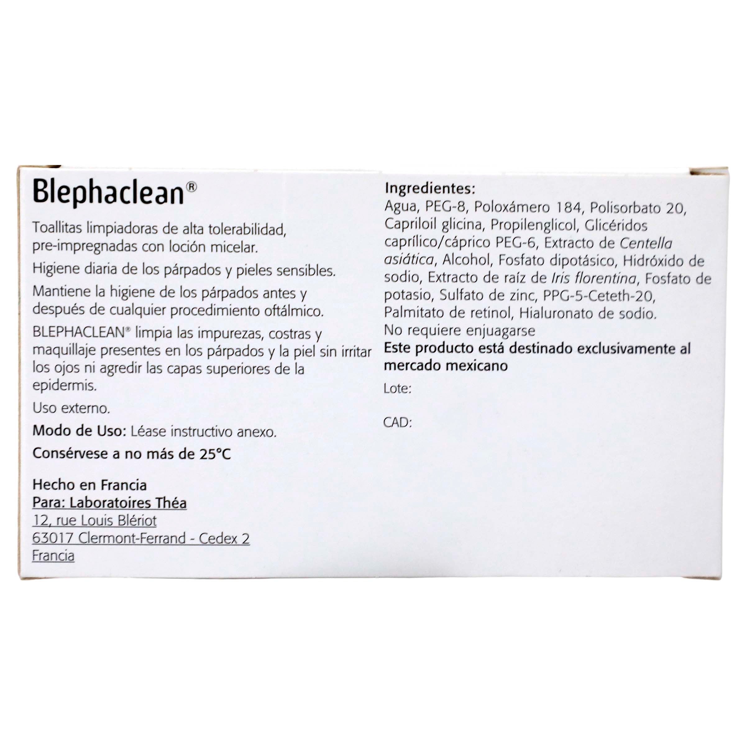 Blephaclean Toallitas Limpiadoras Esteril C/30 Pz-6