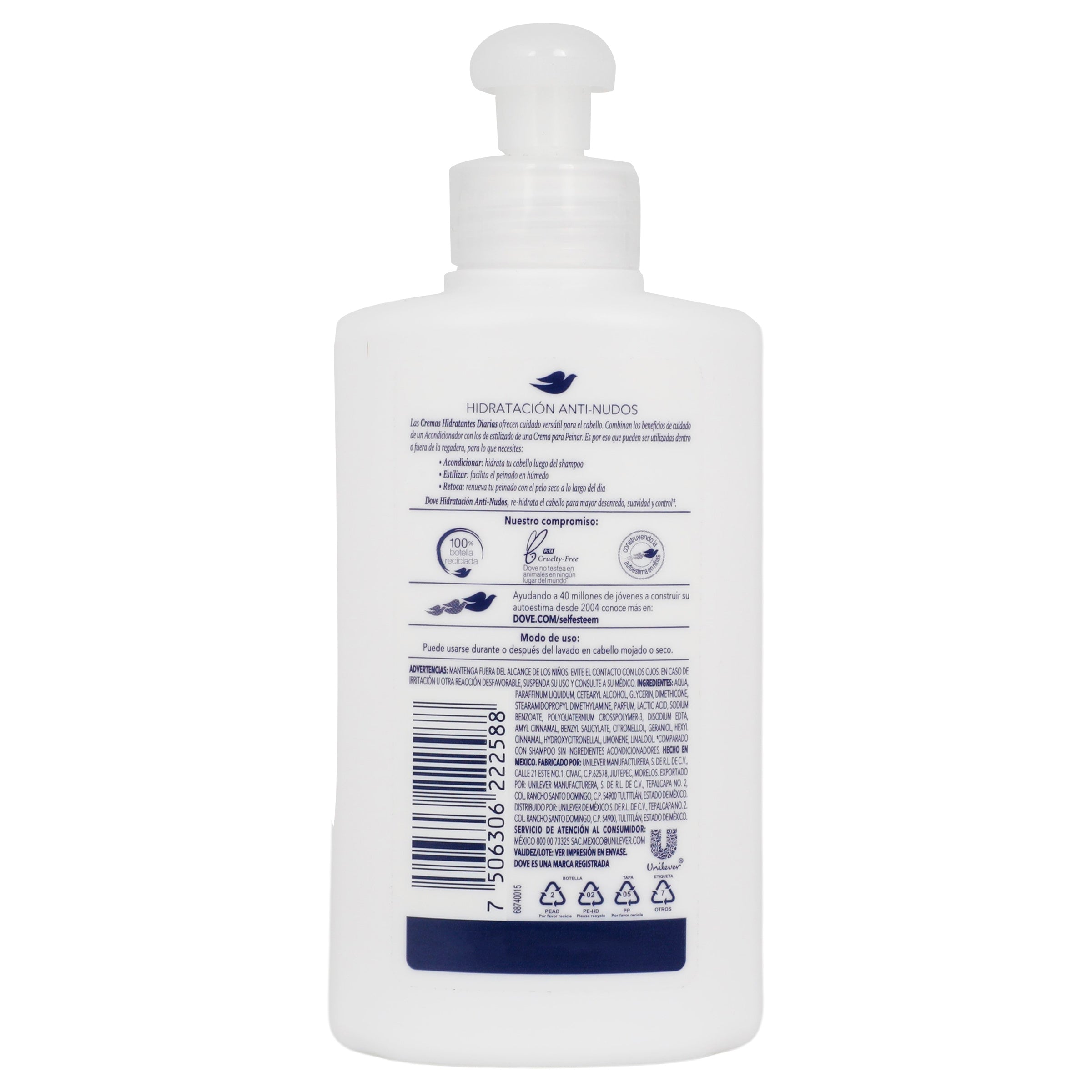 Crema Dove Para Peinar Hidra Anti Nudo 120 Ml-7