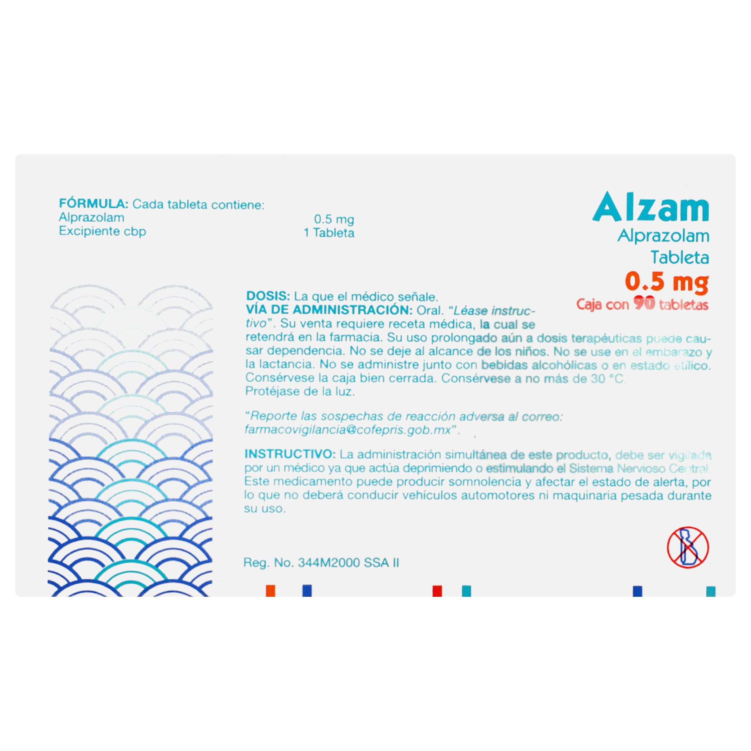Alzam 0.50 Mg Con 90 Tabletas-6