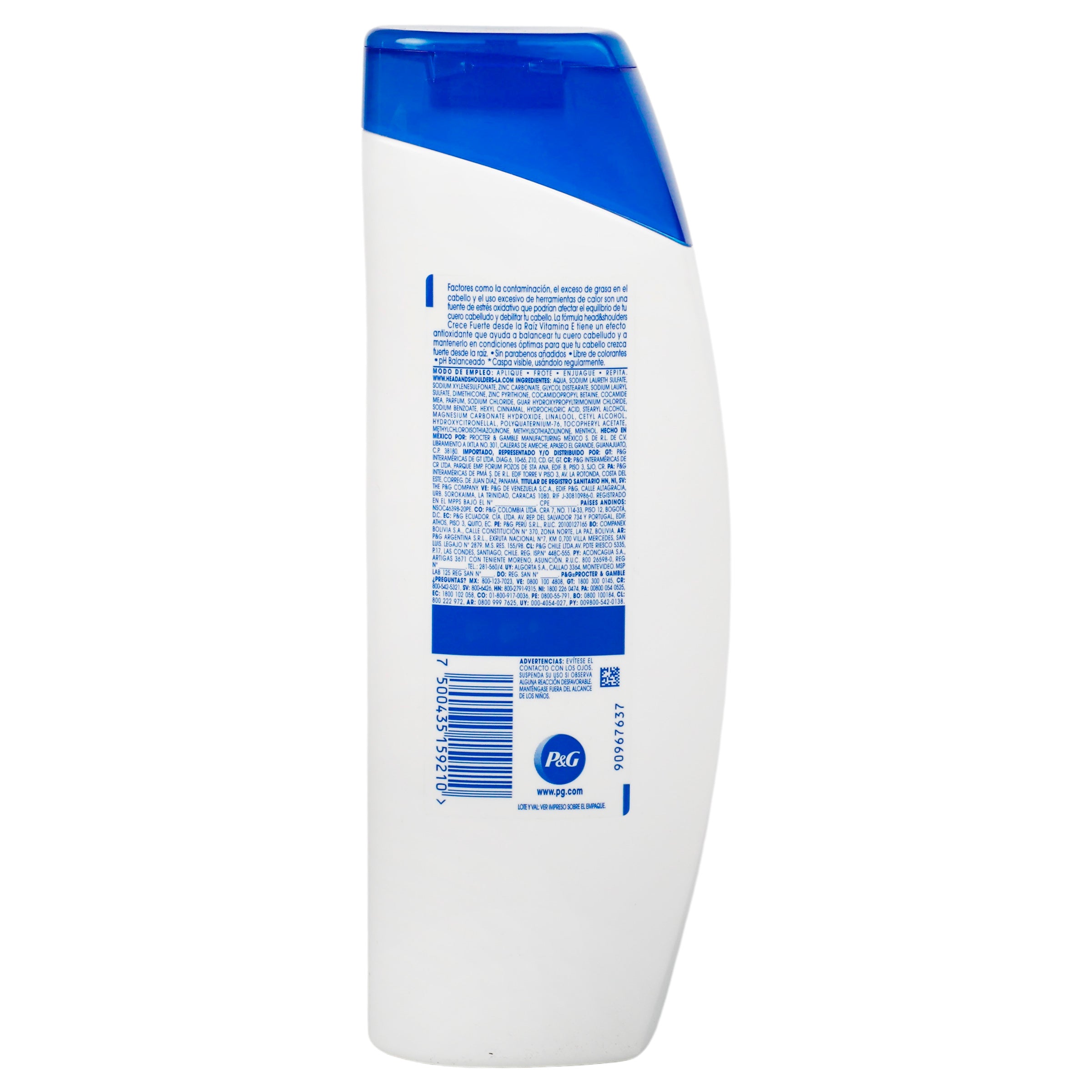 Shampoo H&S Crece Fuerte Raiz 375 Ml