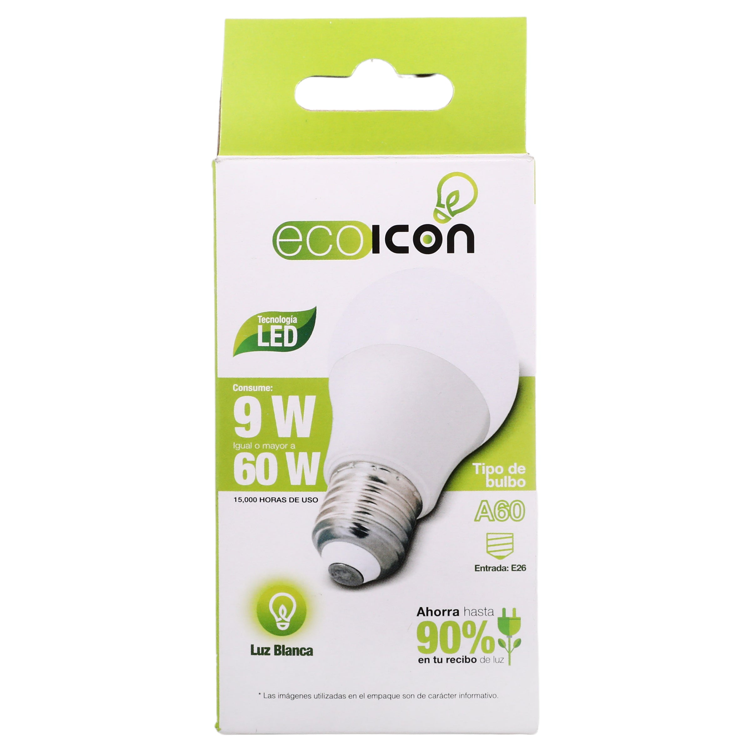 Foco Ecoicon 9W/60W Led Luz Blanca-5