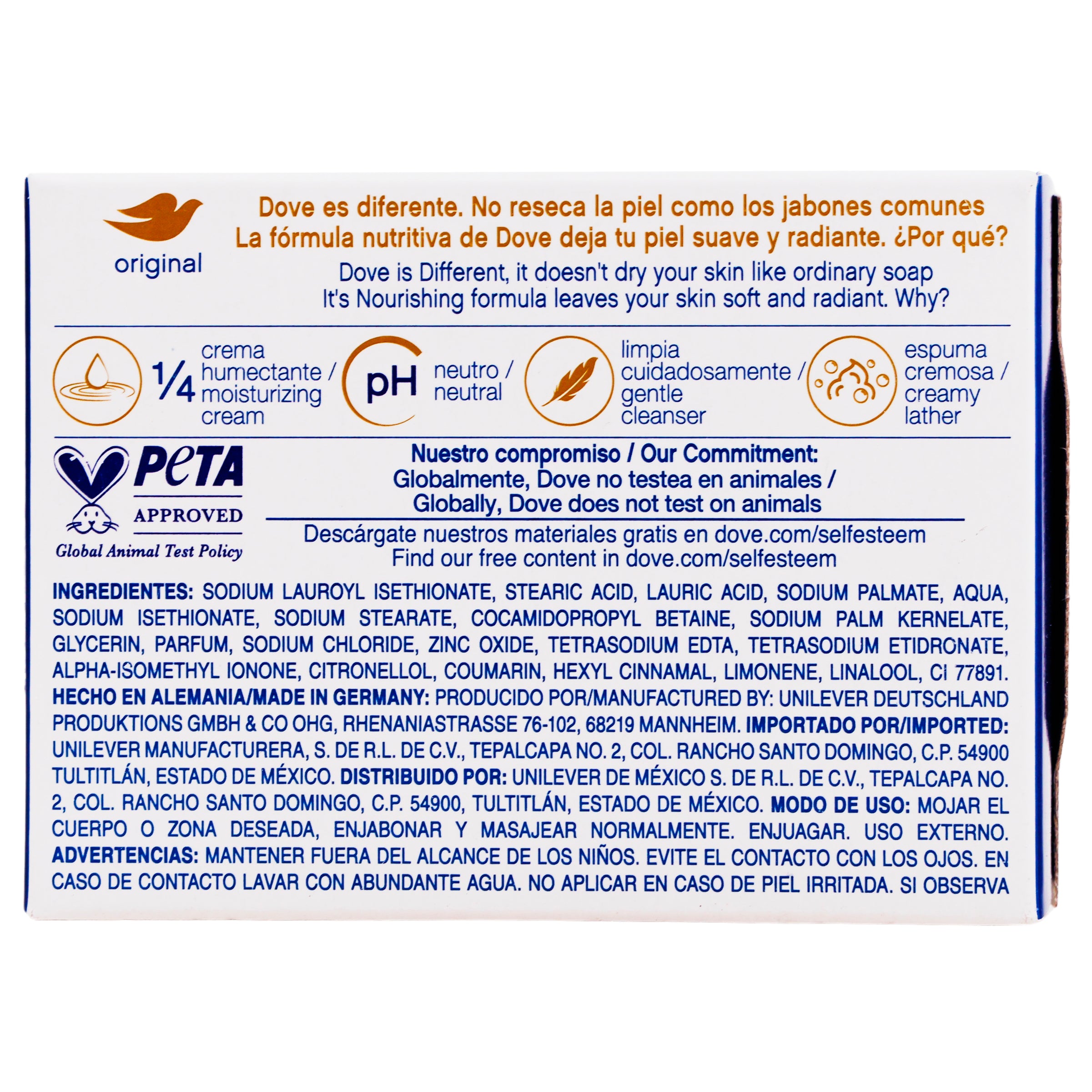 Jabon Dove Original 90 G