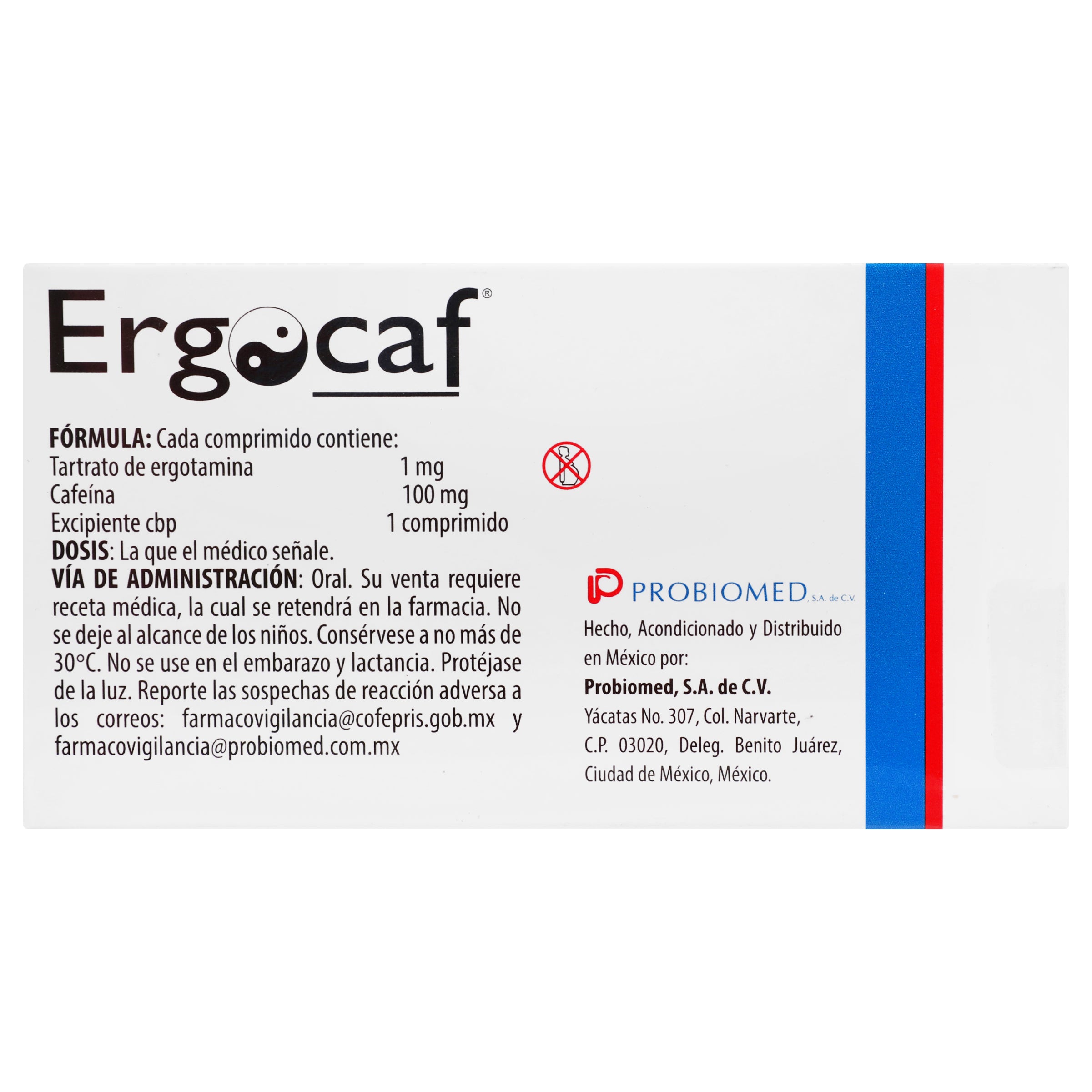 Ergocaf 1/100 Mg Con 20 Grageas-7